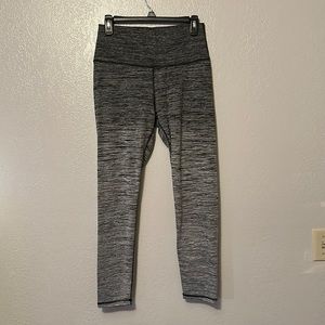 Aerie OffLine The Hugger Legging High Waisted Grey Ombre Gradient Stripe